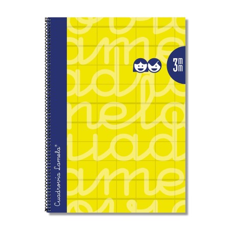 Cuaderno Lamela 3 mm Amarillo A4 5 Unidades