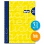 Cuaderno Lamela 3 mm Amarillo A4 5 Unidades