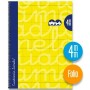 Cuaderno Lamela 4 mm Amarillo A4 5 Unidades