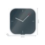 Horloge Murale Leitz Cosy Verre Gris (30 x 4 x 30 cm)