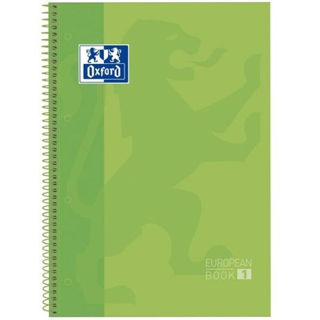 Cahier Oxford European Book Apple Vert A4 5 Unités