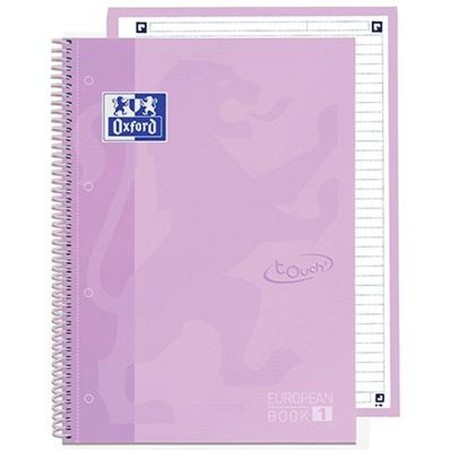 Cuaderno Oxford European Book School A4 Lavanda 5 Unidades