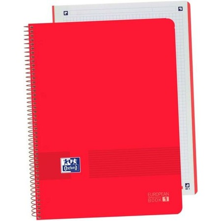 Cahier Oxford Live&Go Rouge A4 5 Unités