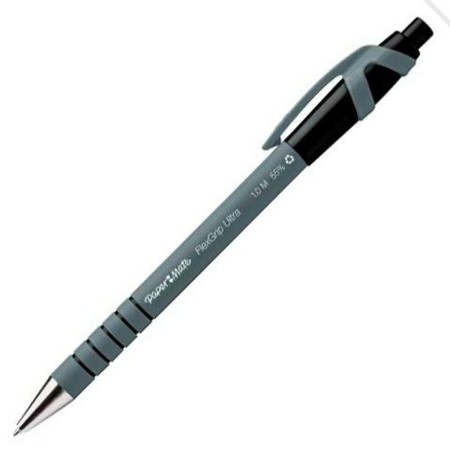 Bolígrafo Paper Mate Flexgrip Ultra ST Negro 36 Unidades