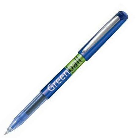 stylo à encre liquide Pilot Roller Greenball Begreen Bleu 10 Unités