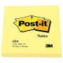 Notas Adhesivas Post-it CANARY YELLOW Amarillo 7,6 x 7,6 cm 24 Unidades (76 x 76 mm)