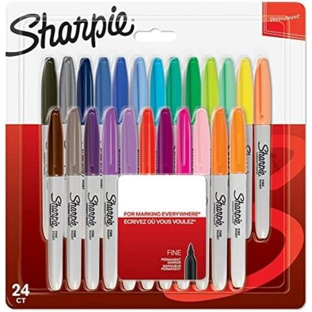 Ensemble de Marqueurs Sharpie 24 Pièces Permanent 1 Unités