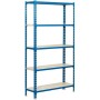 Estantería SimonRack Azul Blanco Metal (180 x 80 x 40 cm)