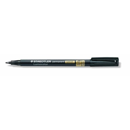 Rotulador permanente Staedtler Lumocolor S Negro 10 Unidades