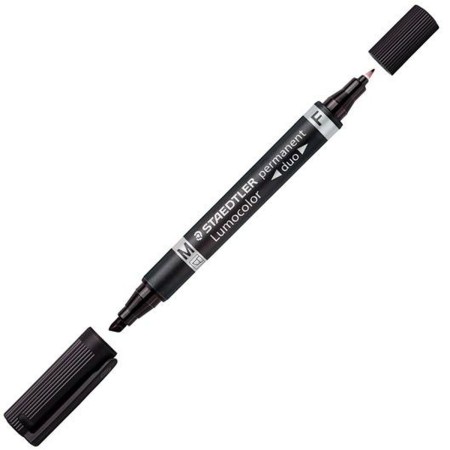 Rotulador permanente Staedtler 348 B Lumocolor Duo Negro 10 Unidades