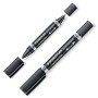 Rotulador permanente Staedtler Lumocolor Duo Negro 10 Unidades