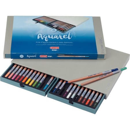 crayons de couleurs pour aquarelle Bruynzeel Aquarel Multicouleur 24 Pièces