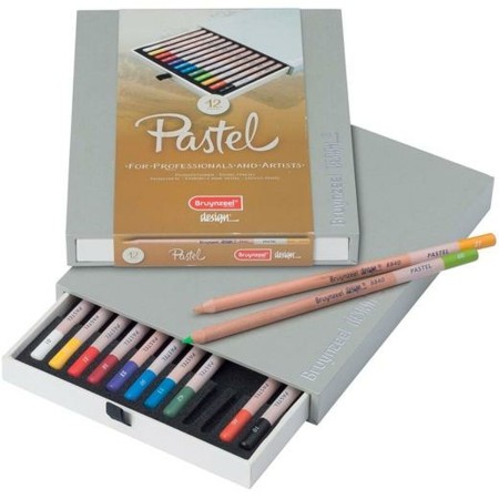 Crayons de couleur Bruynzeel Design Pastel 12 Pièces Multicouleur