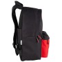 Mochila Escolar LaLiga Tech Negro Rojo (31 x 43 x 13 cm)