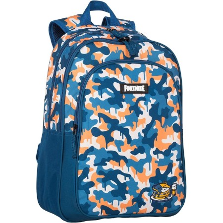 Mochila Escolar Fortnite Azul Camuflaje (42 X 32 X 20 cm)