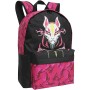 Set Fortnite Max Drift Negro Fucsia Mochila Escolar Portatodo