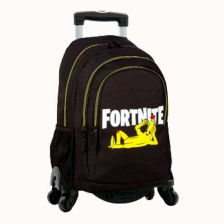 Mochila Escolar con Ruedas Fortnite Crazy Banana Negro (42 X 32 X 20 cm)