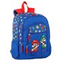 Mochila Escolar con Ruedas Super Mario Rojo Azul (40 x 30 x 16 cm)