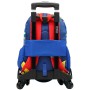 Mochila Escolar con Ruedas Super Mario Rojo Azul (40 x 30 x 16 cm)