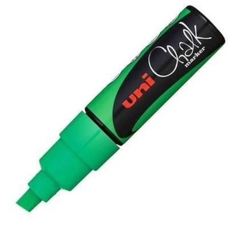 Rotuladores de tiza líquida Uni-Ball PWE-8K Fluor Verde 6 Unidades