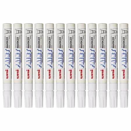 Rotulador permanente Uni-Ball Paint Marker PX-20 Blanco 12 Unidades