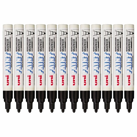 Rotulador permanente Uni-Ball Paint Marker PX-20 Negro 12 Unidades