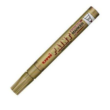 Rotulador permanente Uni-Ball Paint Marker PX-20 Oro 12 Unidades