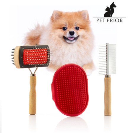 Set de Cepillos para Perros Collection Pet Prior (3 Piezas)