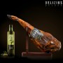 Set de Jamón Ibérico de Cebo, Aceite de Oliva y Jamonero Delizius Deluxe