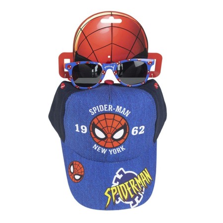 Lot Spiderman Lunettes de soleil Casquette Bleu