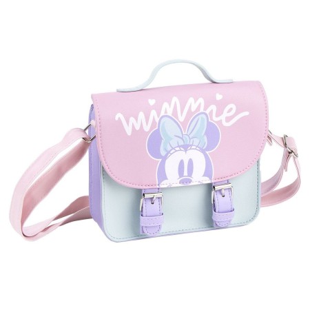 Bolso Bandolera Minnie Mouse Rosa (18,5 x 16,5 x 5,3 cm)