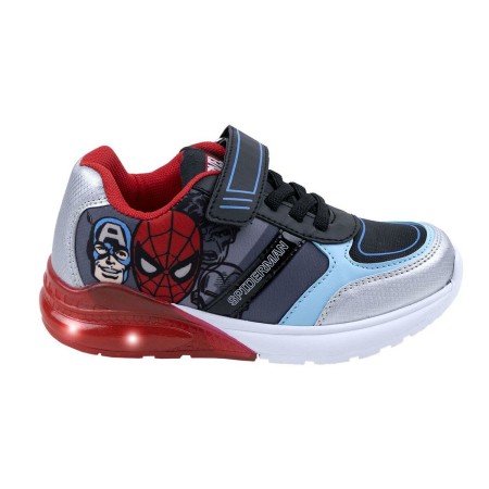 Zapatillas Deportivas con LED The Avengers Rojo Azul Negro