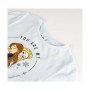 Camiseta de Manga Corta Infantil Frozen Azul claro