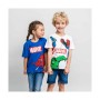 Camiseta de Manga Corta The Avengers Infantil Blanco