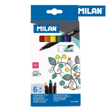 Set de Rotuladores Milan Azul PVC (Ø 4 mm)