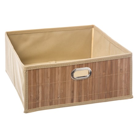 Boîte de rangement 5five 31 x 31 x 13.5 cm Bambou Salles de bains Naturel (31 x 31 x 31 cm)