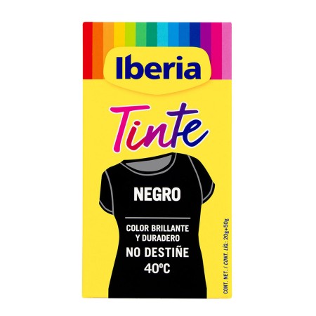 Tinte para Ropa Tintes Iberia Negro 40º C