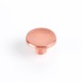 Pomo Rei 774 Redondo Mate Metal Oro Rosa 2 Unidades (Ø 35 x 23 mm)