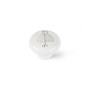 Pommeau Rei e817 Rond Blanc Porcelaine Illustré 4 Unités (Ø 40 x 32 mm)