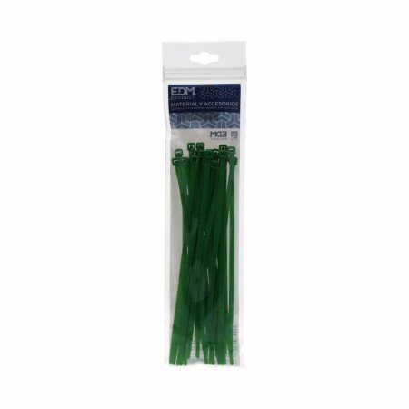 Attaches pour câble en nylon Faston 200 x 4,8 mm Vert 25 Unités