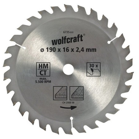 Disco de corte Wolfcraft 6733000 160 x 2,4 mm