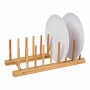 Soporte para Platos Natural Bambú (34 x 12,5 x 12 cm)