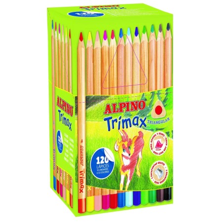 Crayons de couleur Alpino Trimax Multicouleur 120 Pièces