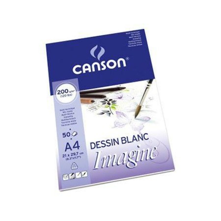 Bloc de dibujo Canson Imagine 200 g 50 Hojas 5 Unidades (210 x 297 mm)