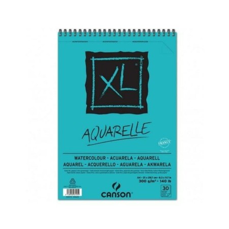 Bloc de acuarela Canson Aquarelle XL 300 g 30 Hojas 5 Unidades Espiral (210 x 297 mm)