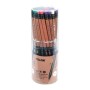 Ensemble de Crayons Milan Graphite Noir Bois HB 48 Unités (Hexagonal)