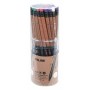 Ensemble de Crayons Milan Graphite Noir Bois HB 48 Unités (Hexagonal)