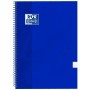 Carnet Oxford Denim Touch Bleu Din A4 Couvercle rigide Spirale (5 Unités)