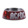 Comedero para Perro ACDC Melamina 180 ml Rojo Metal