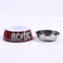 Comedero para Perro ACDC Melamina 180 ml Rojo Metal